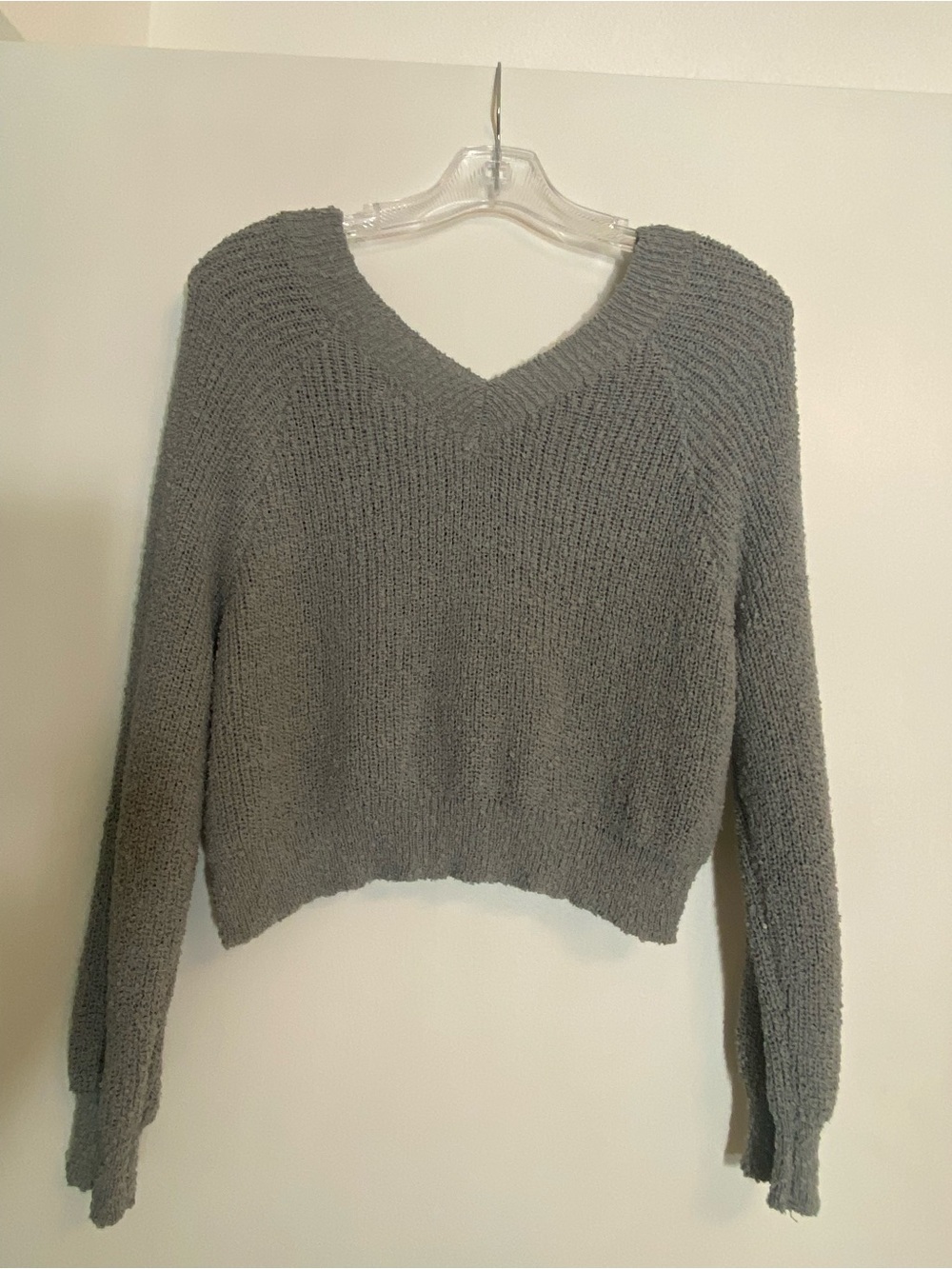 Altar’d State Sage Green V-Neck Women's Sweater - Lightweight Knit Size S - Picture 2 of 8